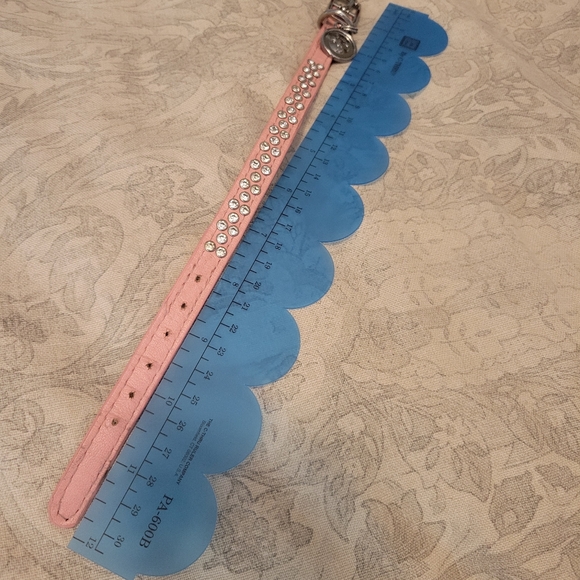 Dog Cat Collar Pink Rhinestone Diamond X-small EUC - Picture 5 of 5